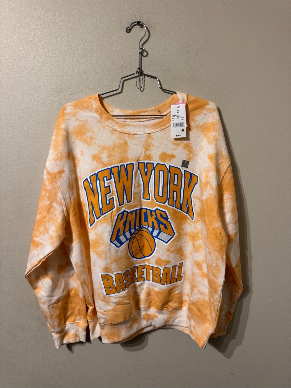 Unisex NBA Licensed Hybrid Apparel New York Knicks Sweater XL NEW NWT Basketball